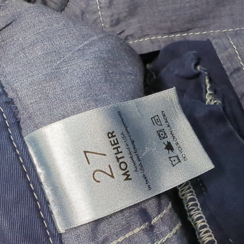 Mother The Shaker Prep Frey Pants With Silver Stripe - Picture 8 of 8